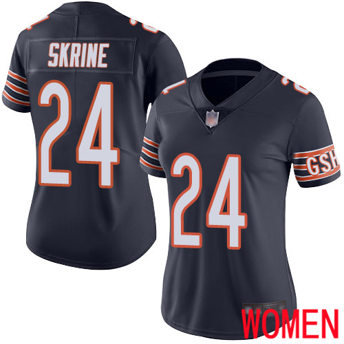 Chicago Bears Limited Navy Blue Women Buster Skrine Home Jersey NFL Football #24 Vapor Untouchable->youth nfl jersey->Youth Jersey